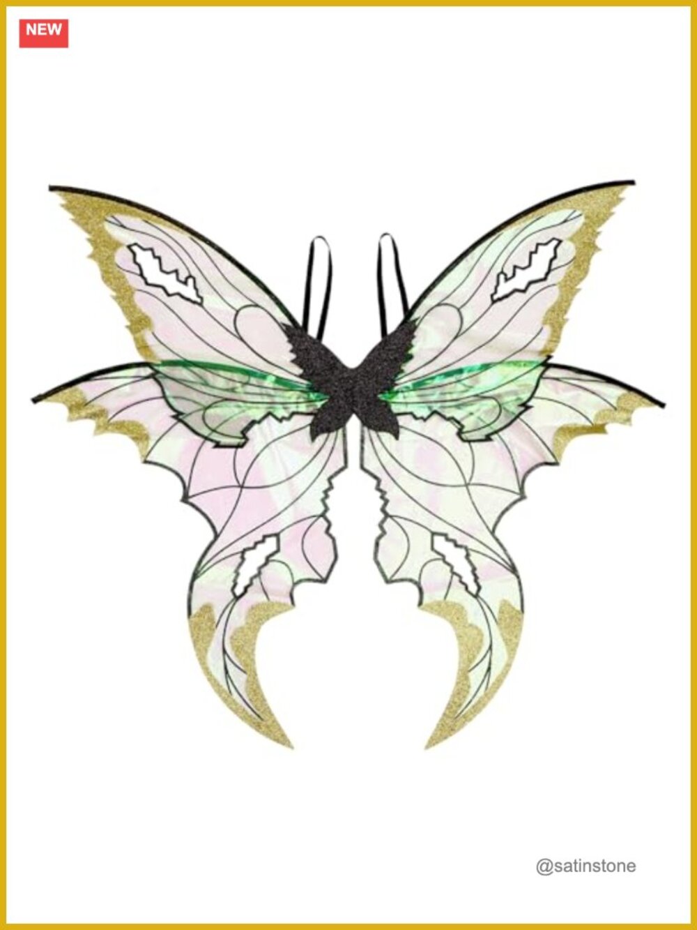 Large Butterfly Fairy Wings Organza Costume Cosplay Renaissance